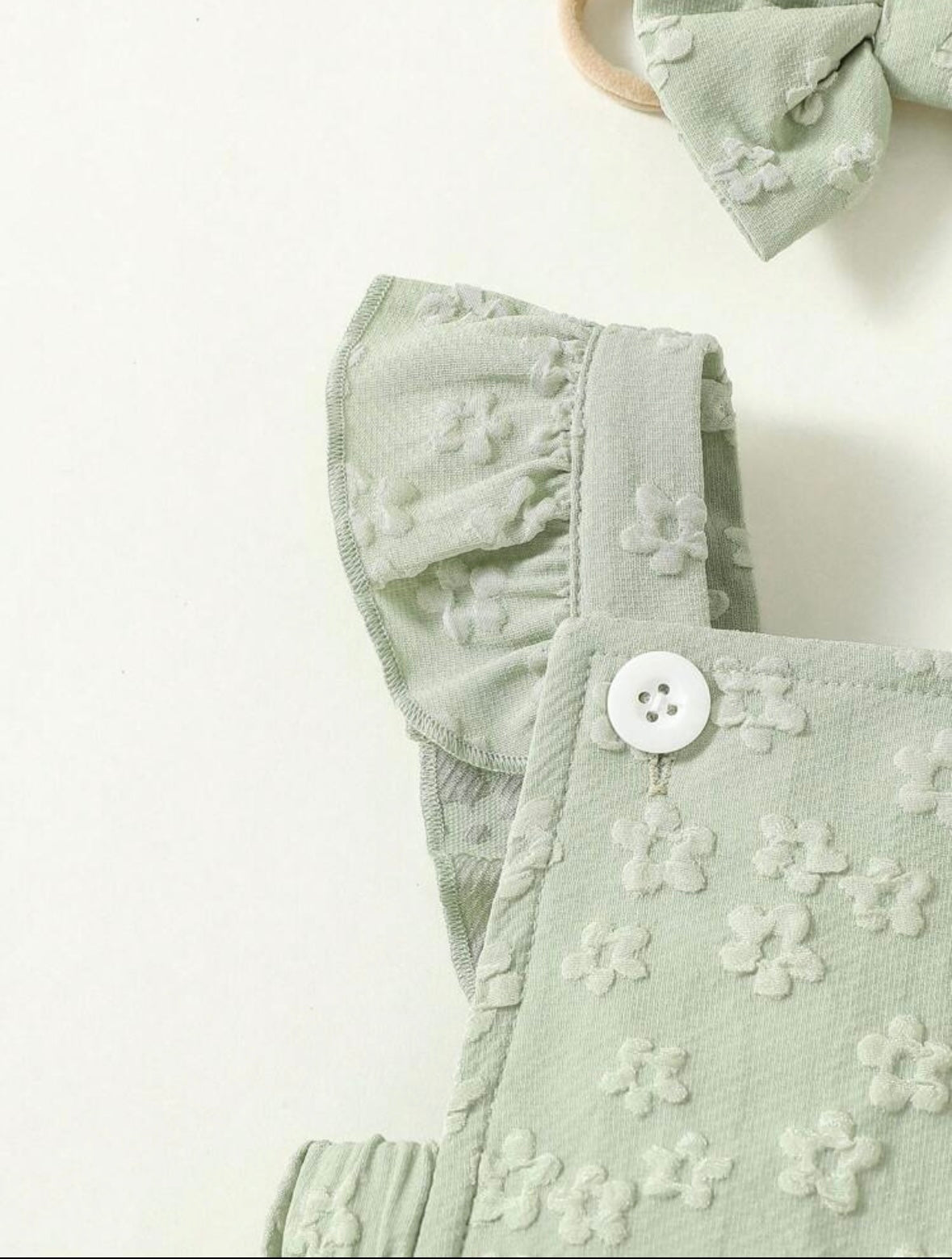 Romper verde floral