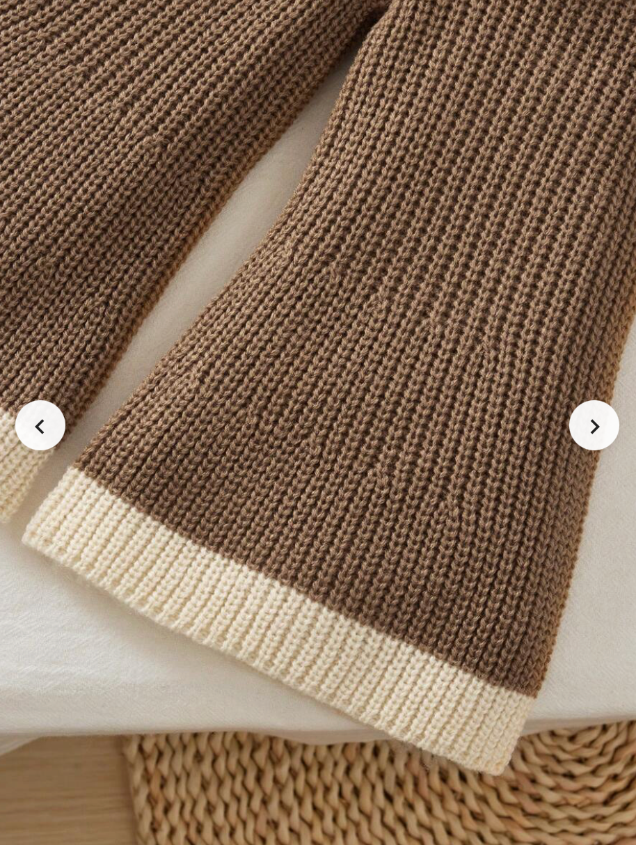 Suéter y pantalón campana café