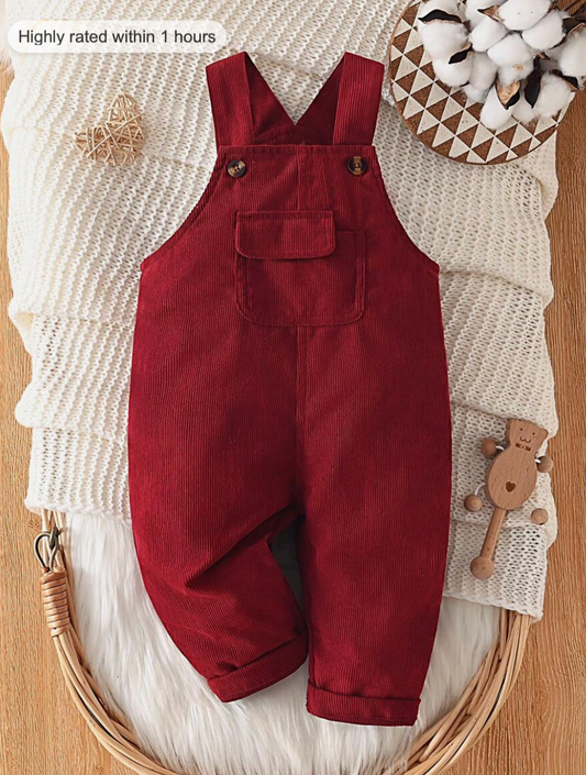 Jumpsuit corduroy rojo